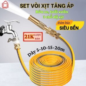 Emo set Vòi sen áp lực cao dùng cho rửa xe rửa sân tưới cây và nhiều công việc khác