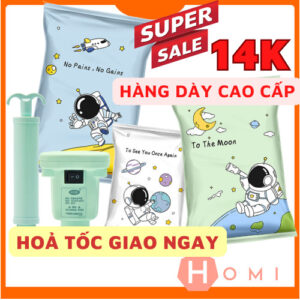 Túi hút chân không text cho gia đình đựng quần áo mùa đông và những đồ vật khác cần bảo quản