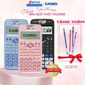 Máy Tính Casio FX-580VN X dành cho học sinh cấp 3 cấp 2 chuyên dụng cho phòng thi dành cho thi đại học và chuyển cấp