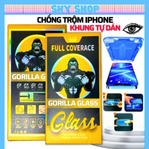 Cường lực chống nhìn trộm có khung tự dán cho iphone 11 pro max 12 pro max 13 promax x xr xs max 7 8 plus 14 15 16