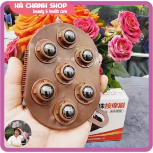 Lược massage body Toàn Thân Dụng Cụ Mát Xa Chăm Sóc Sức Khỏe 2 Mặt Bi Đá Nam Châm 4D Gai Mềm Massage Lưng và Cột Sống